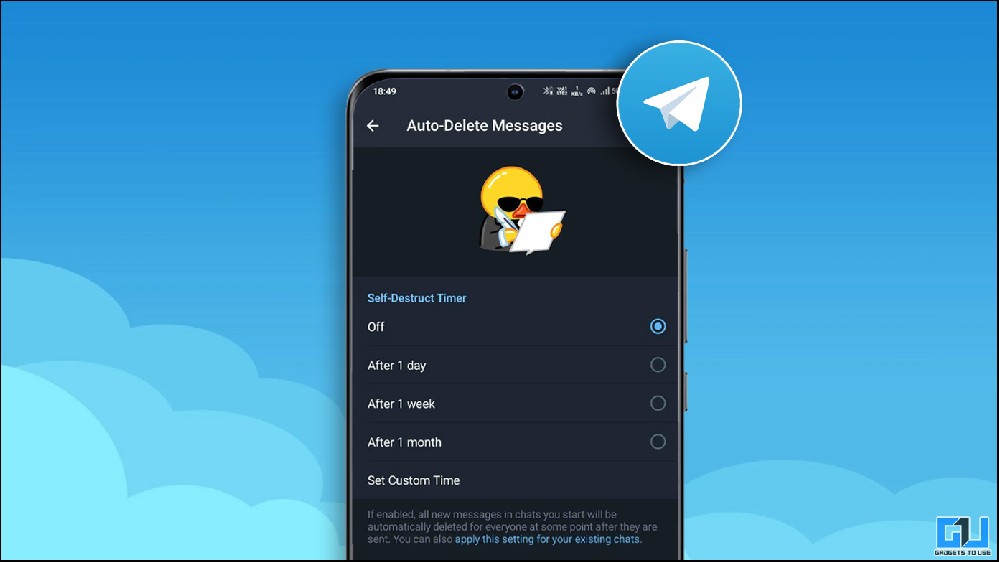 为 Telegram 聊天启用自动删除消息的 2 种方法