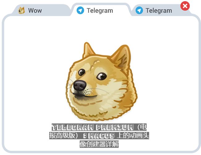 Telegram Premium（電報高級版）：macOS 上的動畫頭像創作器詳解